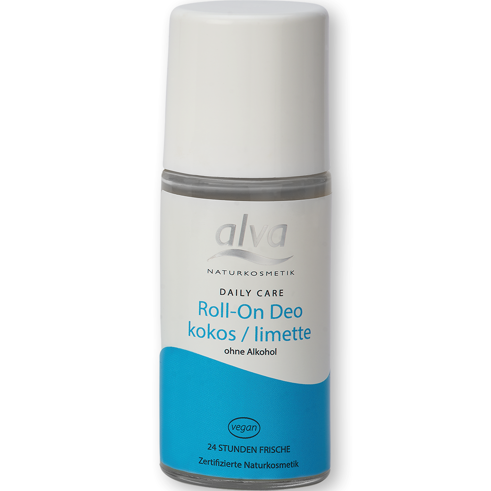 alva Daily Care Roll on Deo Verpackung in der Sorte kokos/limette