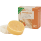 alva festes Shampoo Sanddorn Verpackung mit Produkt und Luffa Ablage